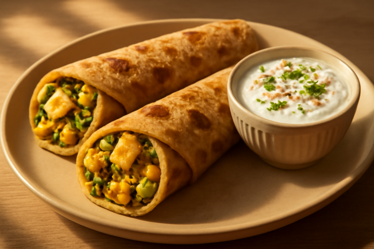 paneer corn parathas